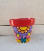 Maceta de Ceramica Decorada N°12 - Imagen 2