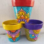 Maceta de Ceramica Decorada N°14