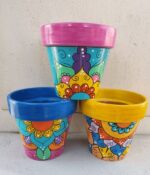 Maceta de Ceramica Decorada N°16